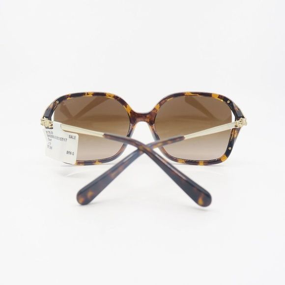 COACH HC8280U 5120/13 New Dark Tortoise/Brown Gradient Women's Sunglasses - Picture 7 of 8